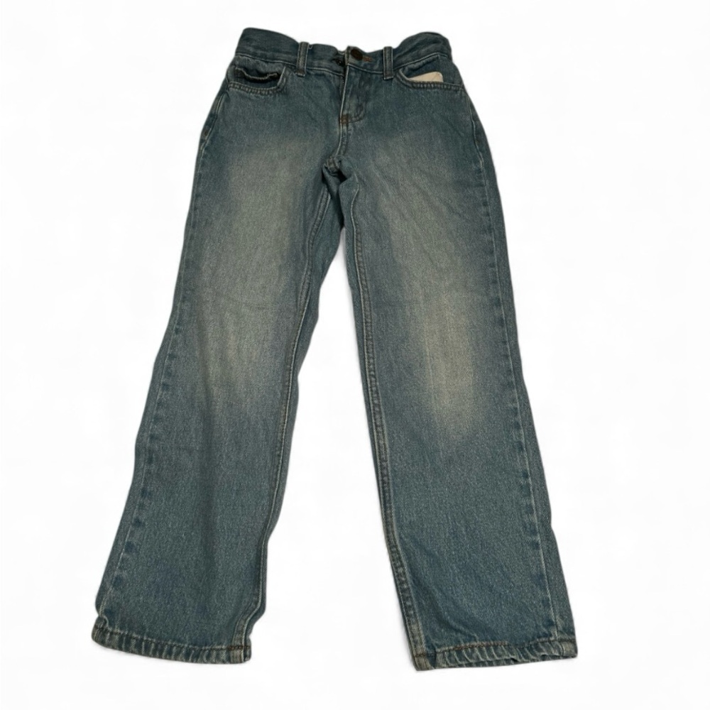 Cat & Jack Kids Jeans | Size 7 | Relaxed Straight Fit | Adjustable Waist | EUC